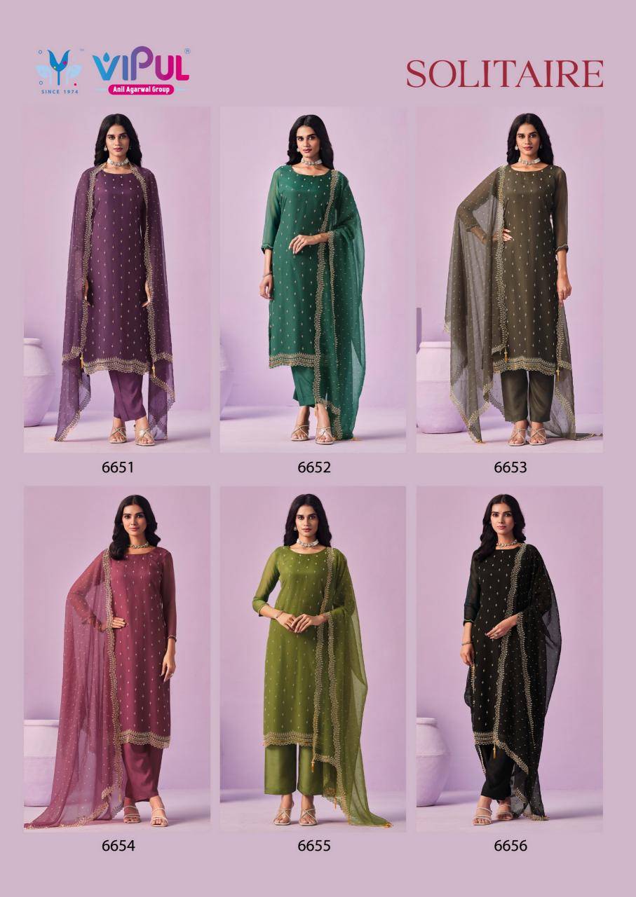 Vipul solitaire aari Wholesale dress materials online